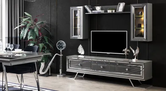 Product img 2, Asos Metal Ayaklı Tv Ünitesi (Antrasit)